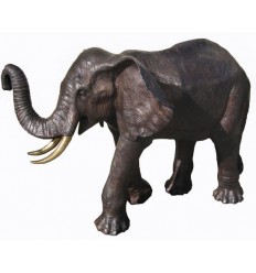 Bronze animalier :Eléphant en bronze BRZ1087 ( H .114 x L .178 Cm ) Poids : 136 Kg 