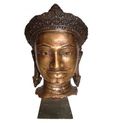 Tête de bouddha BRZ1253 ( H .25 x L . Cm ) Poids : 3 Kg 